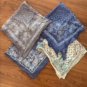 Four American Eagle Scarves